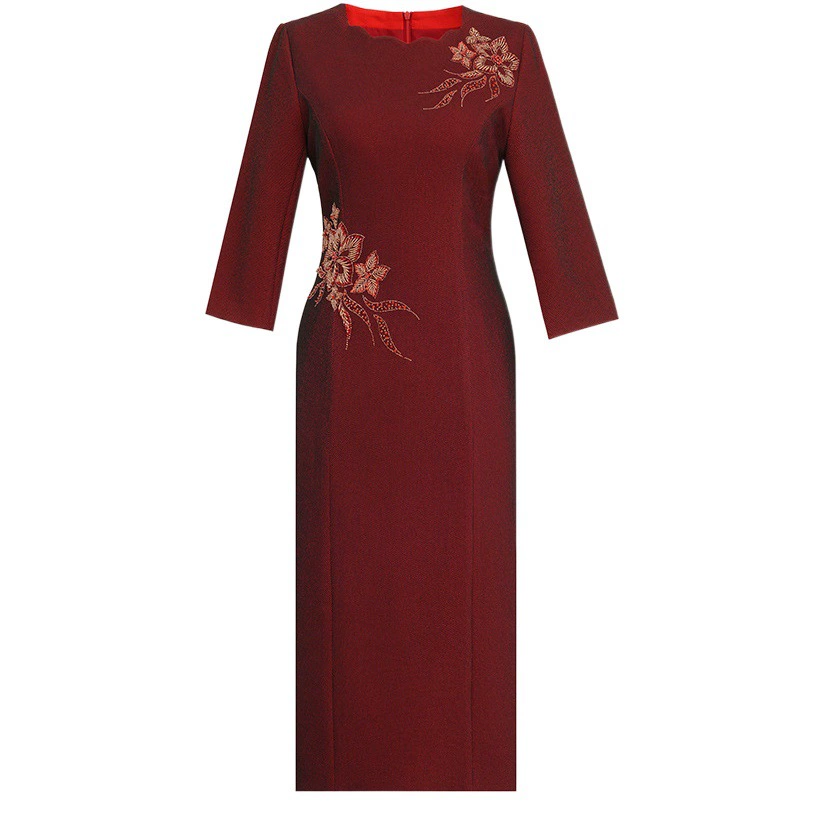 Хей свекровь Cheongsam 2024 свадебные платья для матерей среднего возраста