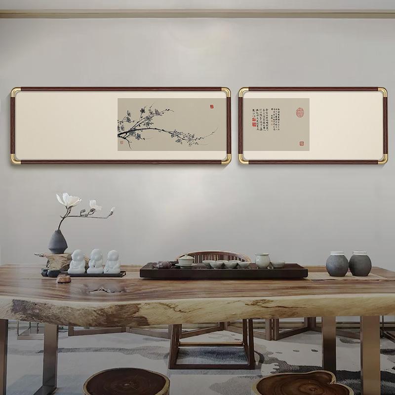 墨梅图水墨画中国名画梅花图装饰画案传统文化新中式艺术装裱上色