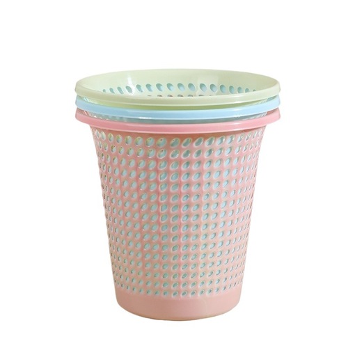 Paper basket household wholesale open-top living room toilet small size bathroom thickened trash can plastic garbage bucket wholesale