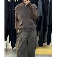 跑量~自制小众口袋马甲女 加厚复古休闲外穿文艺温柔韩系秋短外套