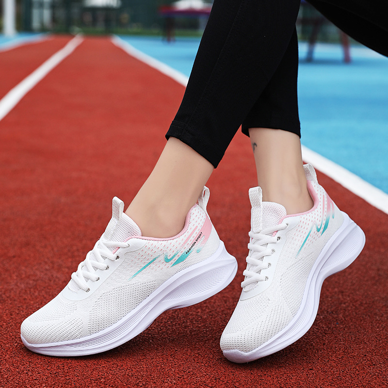 Quanzhou Summer New Sports 's Breathable Fly Knit Versatile Casual Lightweight Soft Sole Student Running Shoes For_voghion.com
