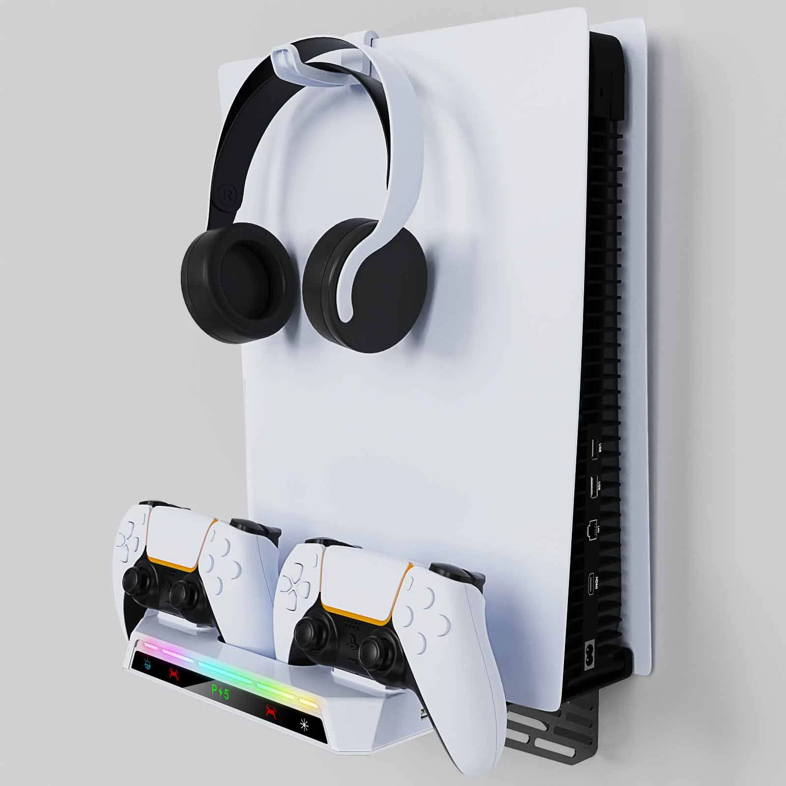 PS5 SLIM/PS5 host universal wall bracket PS5 handle seat full headset