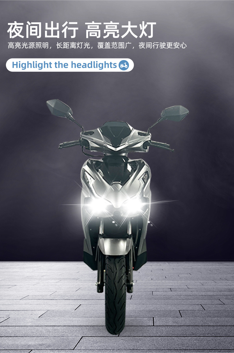 High-Speed Electric Motorcycle Wholesale Foreign Trade Fuel Cross-Border Export Adult Motorcycle Off-Road Vehicle Off-Road Performance