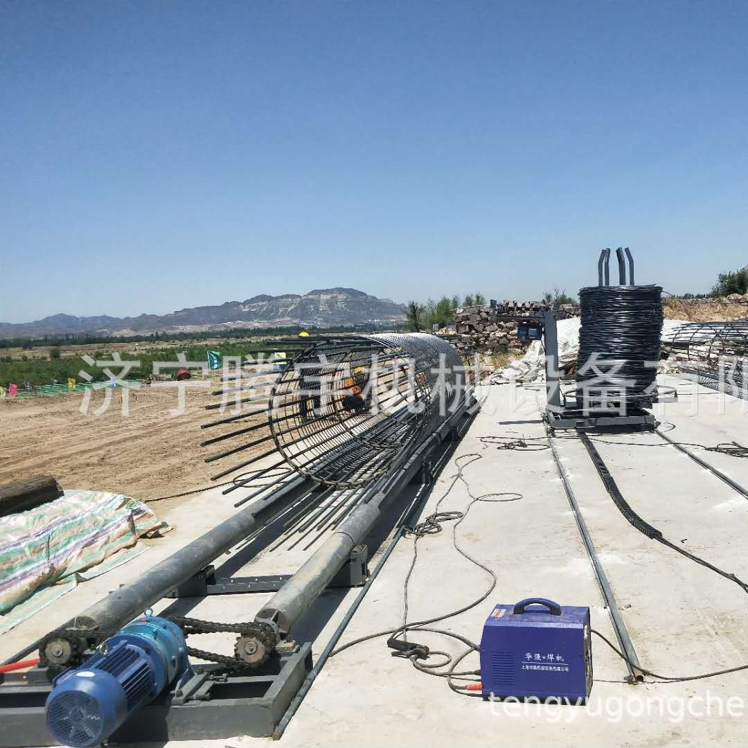 厂家批发高速公路用全自动钢筋笼绕筋机 钢筋笼绕筋成型机