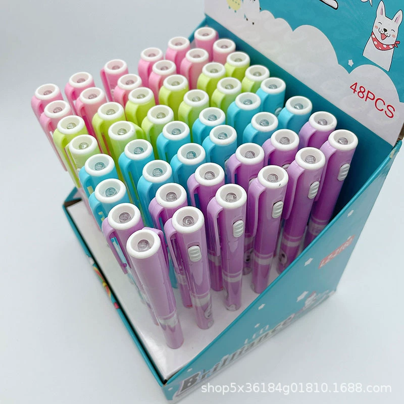 Invisible fluorescent alignment, writing, writing light Students with multi -function with ultraviolet lamps with colorless marks magic pens