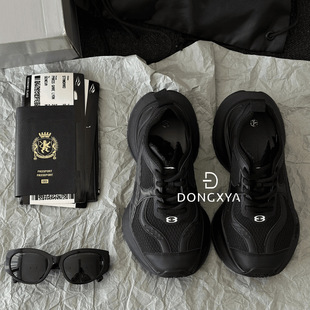 DONGXYA | 25 New Comfortable Torre Shoes Thick Bottom Joker Fashion Comfortable Niche Trend Black Torre Shoes Women