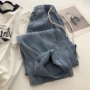 夏季直筒薄款高腰牛仔裤