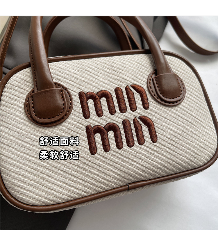 Women's bag 2025 Summer New style trendy and stylish small square bag, Boston retro hand-held pillow bag, single-shoulder crossbody bag undefined