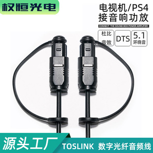 POF optical fiber line 2.2mm echo wall audio cable toslink conjoined cap digital audio cable SPDIF