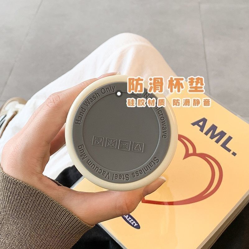 新款保温简约风便携式316校园学生水杯不锈钢小众简约ins风女生|undefined