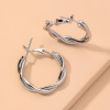 Silver needle, small brand earrings from pearl, silver 925 sample, simple and elegant design