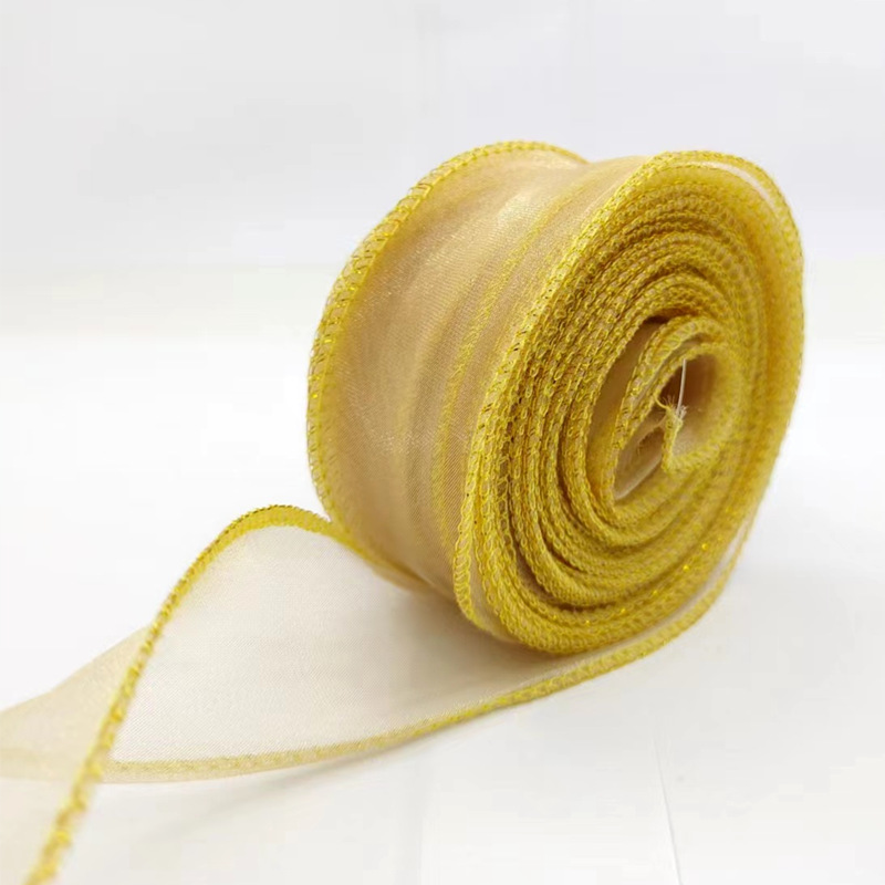 Kit de material para ramos de hilo de cola de pez de 4 cm con lazo de cinta de hilo ondulado, accesorio para el cabello con horquilla DIY, cinta decorativa, empaque simple.