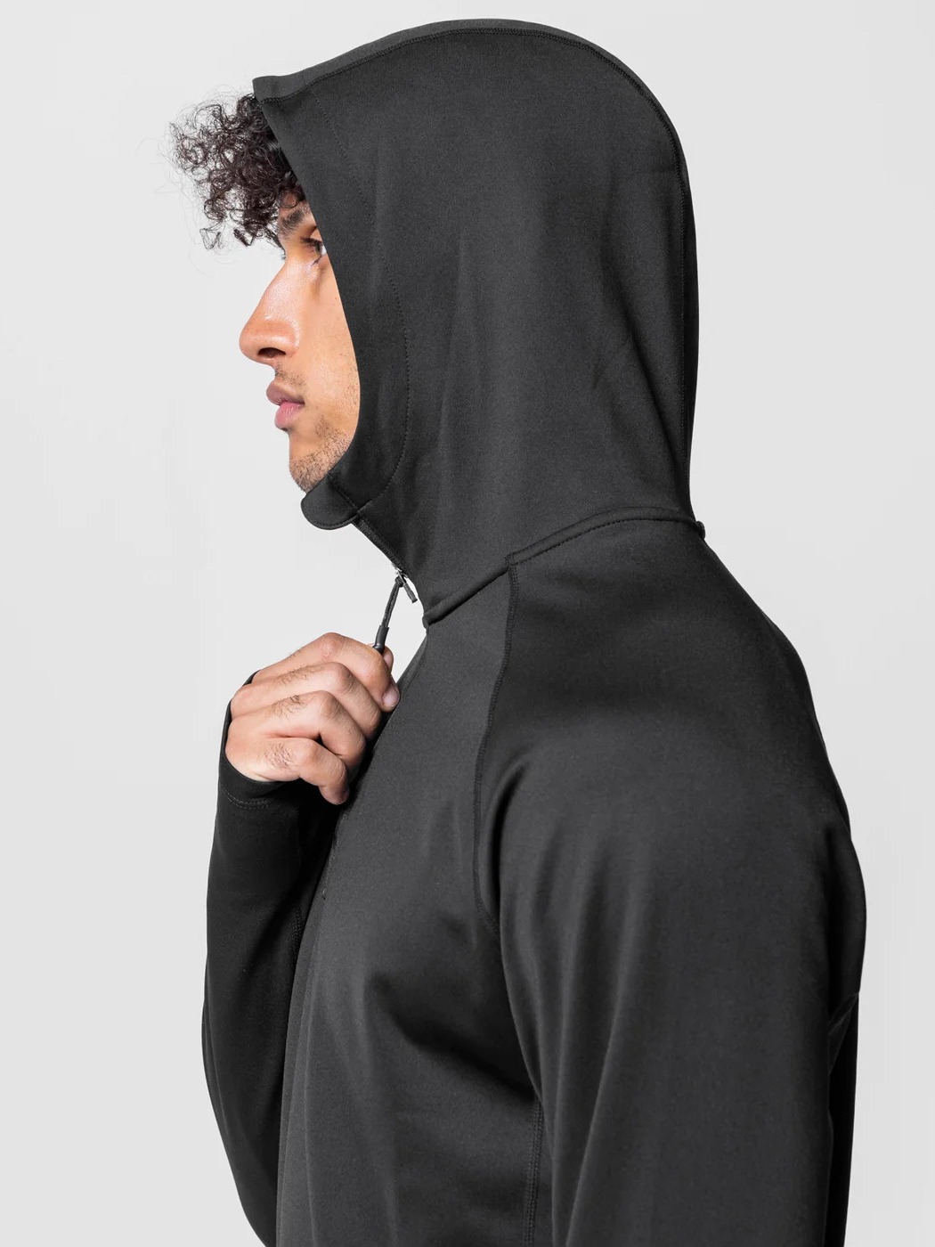 Crazy muscle hombres deportes casual chaqueta con capucha primavera y otoño fitness media cremallera cuello alto europeo y americano suéter suelto