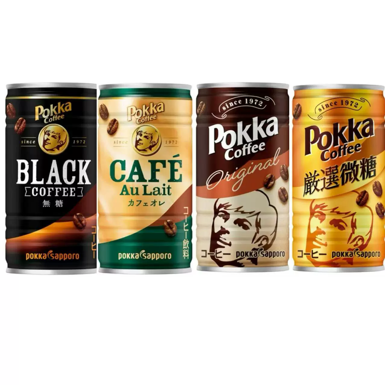 Япония импортировала Pokka Sapporo Pokka черный кофе оригинальный вкус молока холодный американский готовый кофе в маленькой банке