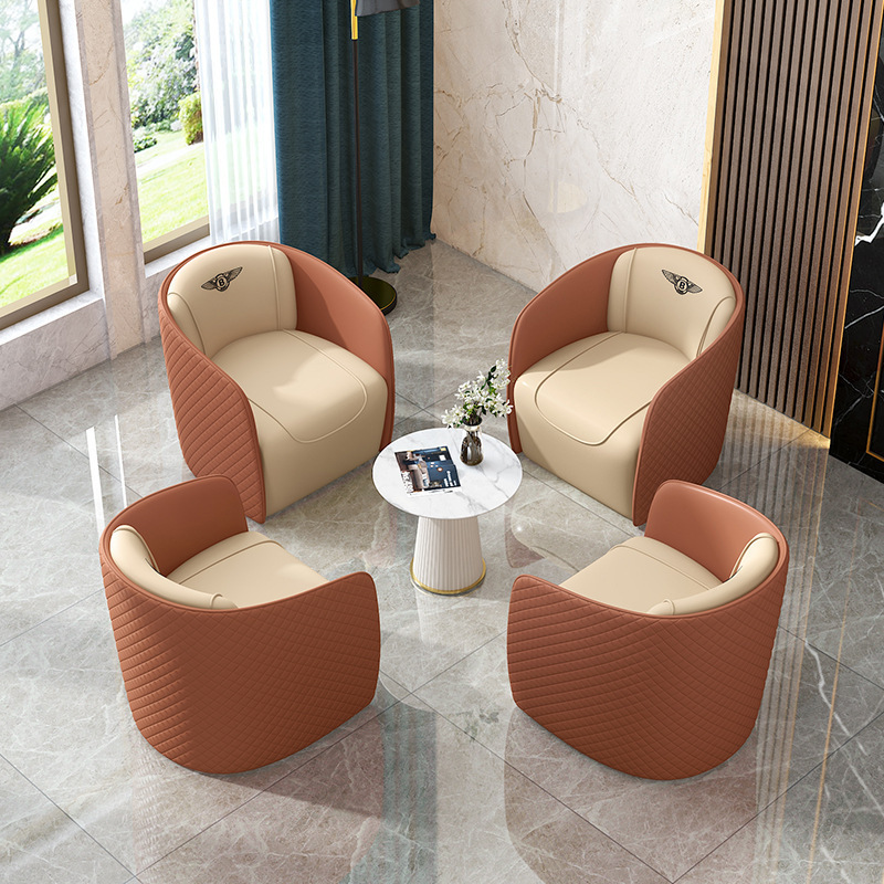 Single Sofa Chair Office Conference Combination Leisure Business Rest Waiting Area Store Vip Reception Negotiation