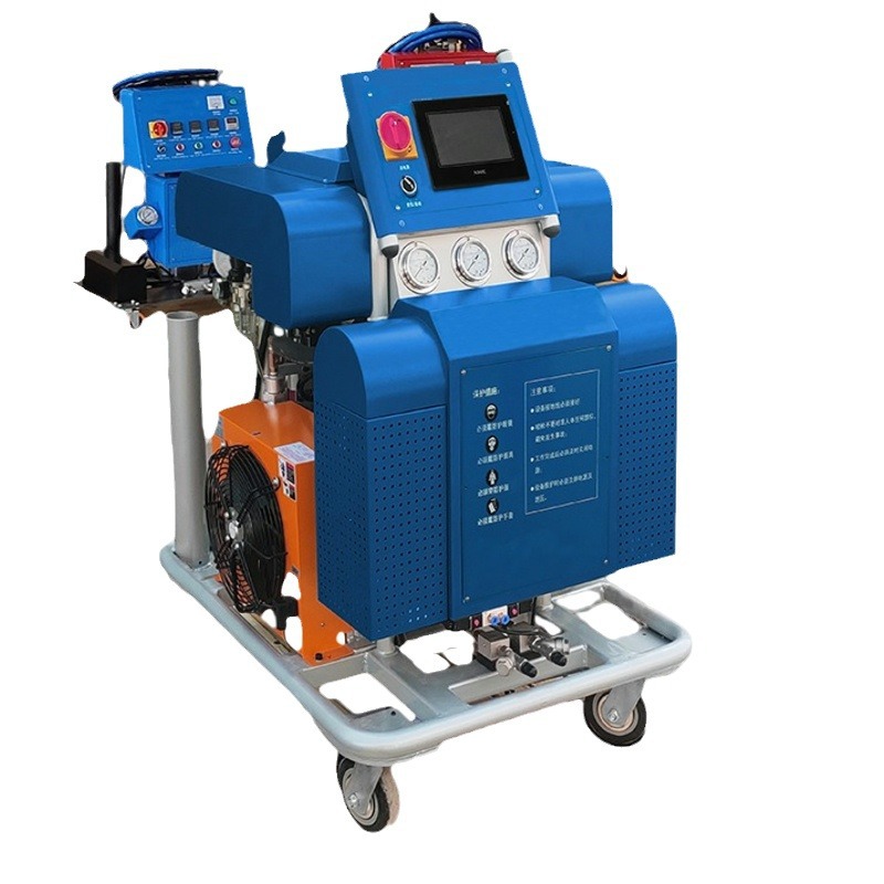 máquina de pulverización pu tubería aislamiento techo refrigerador pared accionamiento hidráulico eléctrico pequeño poliuretano espuma pulverización