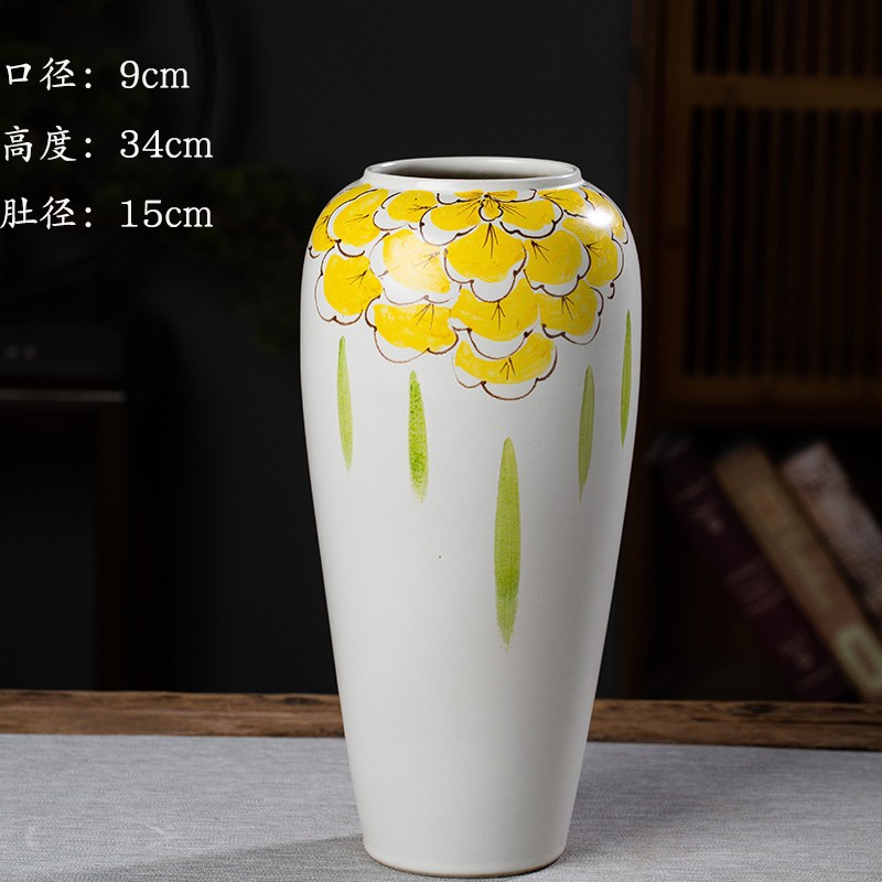 손으로 그린 노란 복숭아 높이