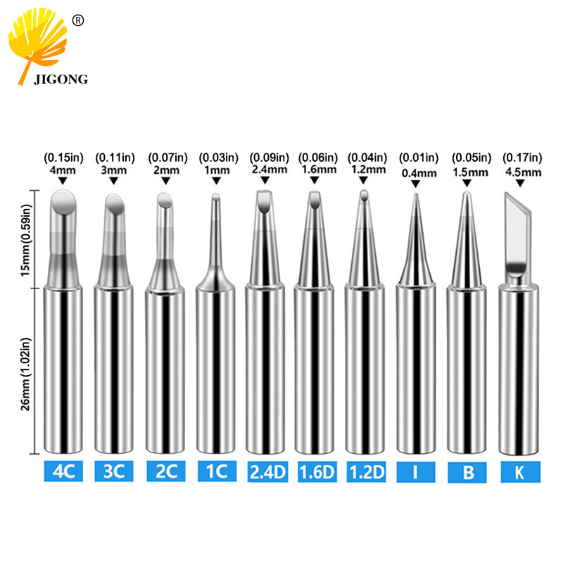 936恒温烙铁嘴 全系列900M-T-K 烙铁头斜口尖头 单支5支装10支装