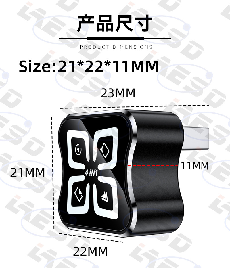 Hot-Selling 4-in-1 Interconnect Box for Smart Car Systems, Android and Apple Screen Mirroring, Wireless Carplay Box
