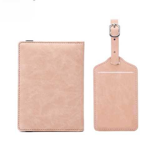 Cross-border RFID passport holder luggage tag document passport cover label plate multi-functional travel passport bag set