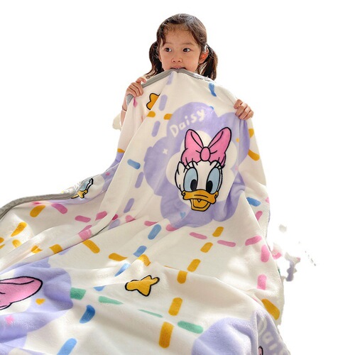 Cartoon Disney Children's Blanket Thickened Milk Velvet Casual Cover Blanket Baby Velvet Blanket Student Kindergarten Lunch Blanket