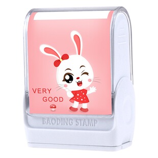 Large window children's stamp material wholesale photosensitive clothes textile stamp kindergarten name cute cartoon stamp