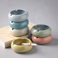 哥窑烟灰缸 创意陶瓷烟灰缸 个性小号易清洗 表面可印字广告