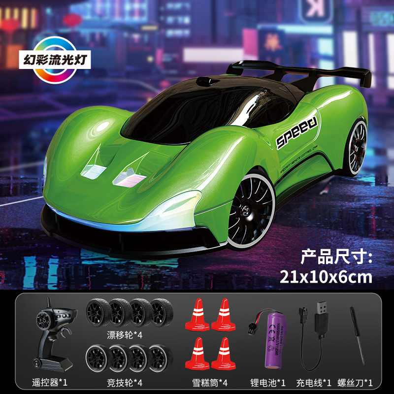 Cross-border RC cuatro tracciones de alta velocidad deriva control remoto coche de carreras de velocidad variable modelo de coche infantil juguete regalo