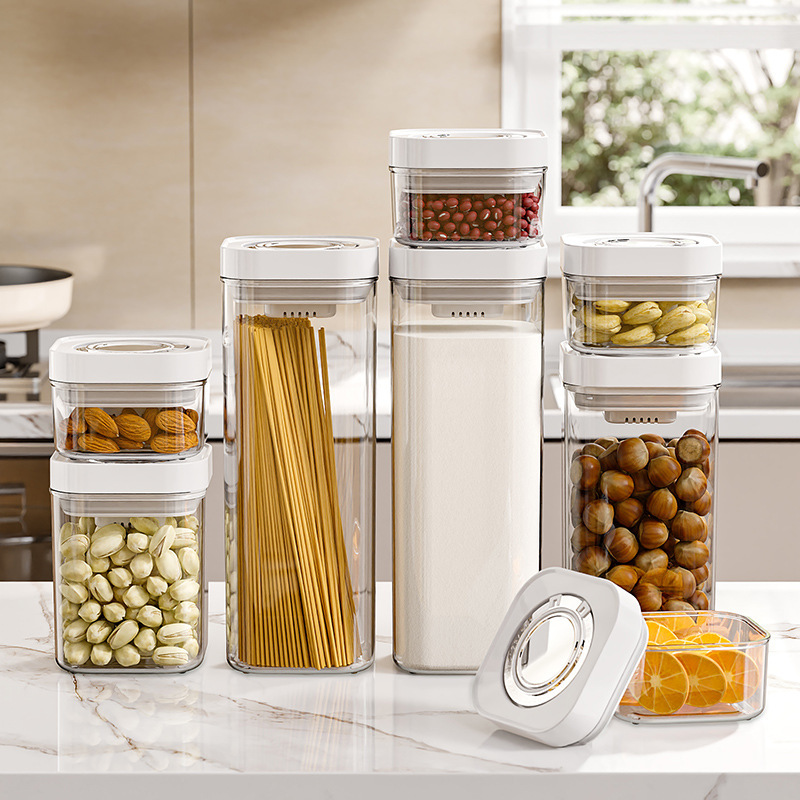 Food Grade Press Sealed Storage Jar Flour Snacks Grain Storage Box Household Sealed Jar Storage Jar