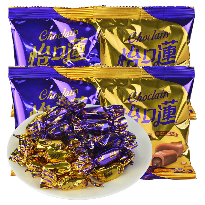 Yikoulian sandwich toffee wholesale original flavor bulk Xi character Candy knot wedding snack candy wholesale genuine goods