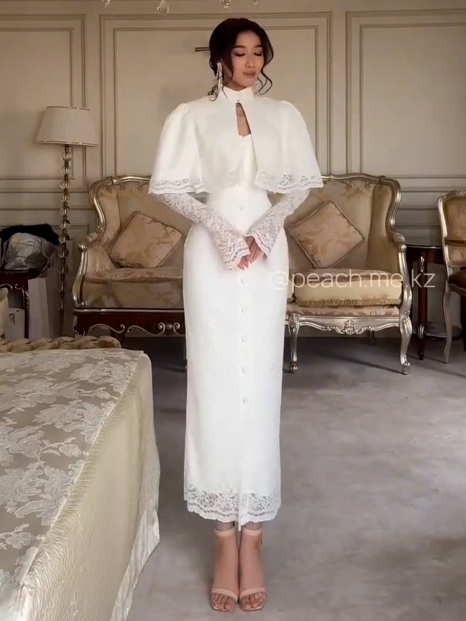 2025 Amazon European and American Foreign Trade New Style Elegant and Stylish Two-Piece Set with a Stylish Hat and Dress