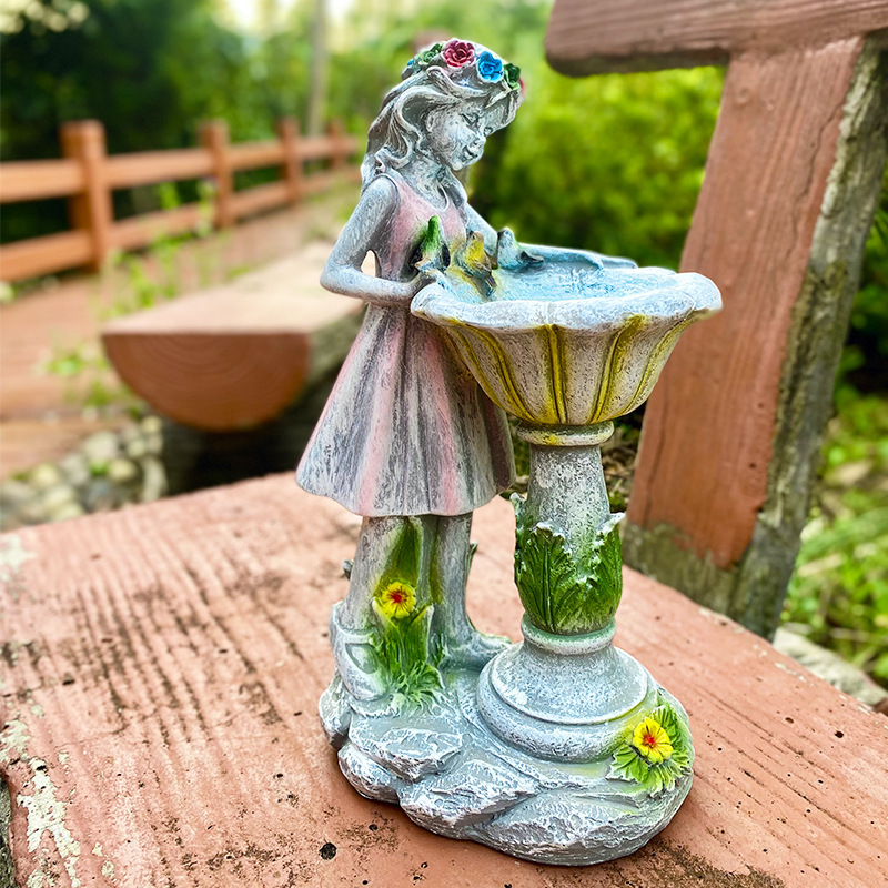 アメリカの屋外樹脂クロスボーダー工芸品ソーラーガーデンランプ庭の装飾装飾品天使のキャラクター芝生ランプ|undefined