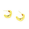 Copper trend golden advanced earrings, European style, 750 sample gold, high-quality style, light luxury style