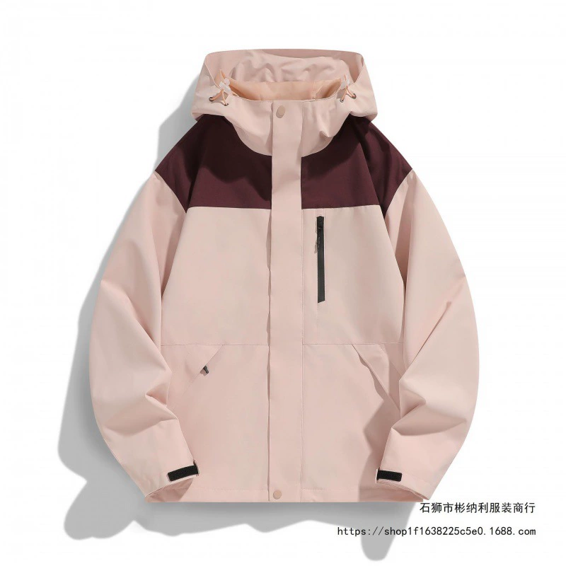 Windproof waterproof jacket for leisure, American style, autumn