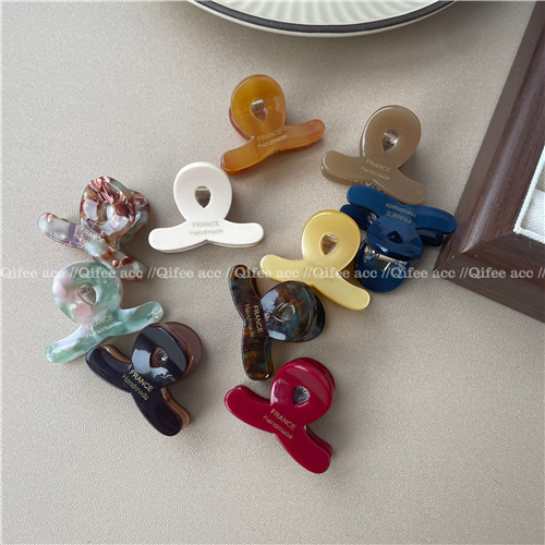 韓國簡約ins可愛多色小號交叉迷你側邊發抓夾劉海公主夾2023新款