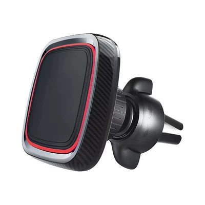 Cross-border creative navigation strong magnetic bracket multi-angle folding 720 rotating metal magnetic car mobile phone bracket (Car phone holder) - air-outlet-duckbill-color-box-packaging