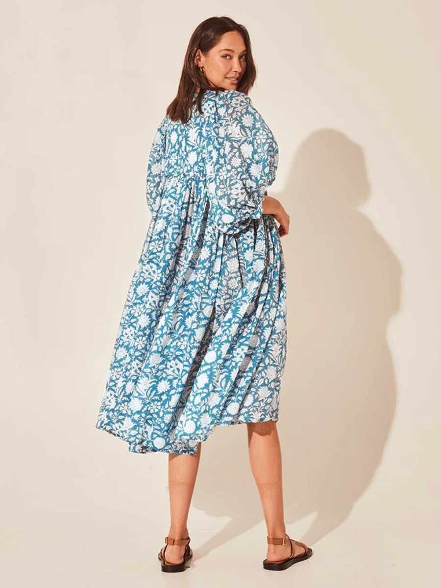 Floral Loose Half Sleeve Summer Dress - Dresses - Uniqistic.com