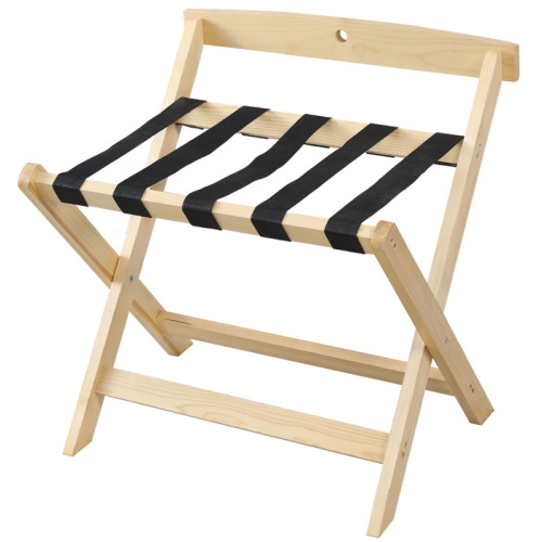 Hotel Furniture Solid Wood Luggage Rack Hotel Use Luggage Cabinet Guesthouse Home Use Bedroom Folding Storage Shelf Display Rack