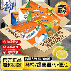 【批发专用】威猛先生洁厕宝块固体水箱宝蓝泡泡清香型柠檬除臭