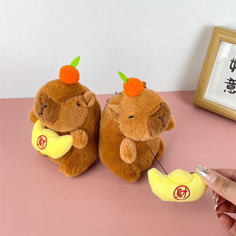 かわいい漫画カピバラシリーズぬいぐるみペンダントモルモット人形カピバラ子供のホリデーギフト卸売|undefined