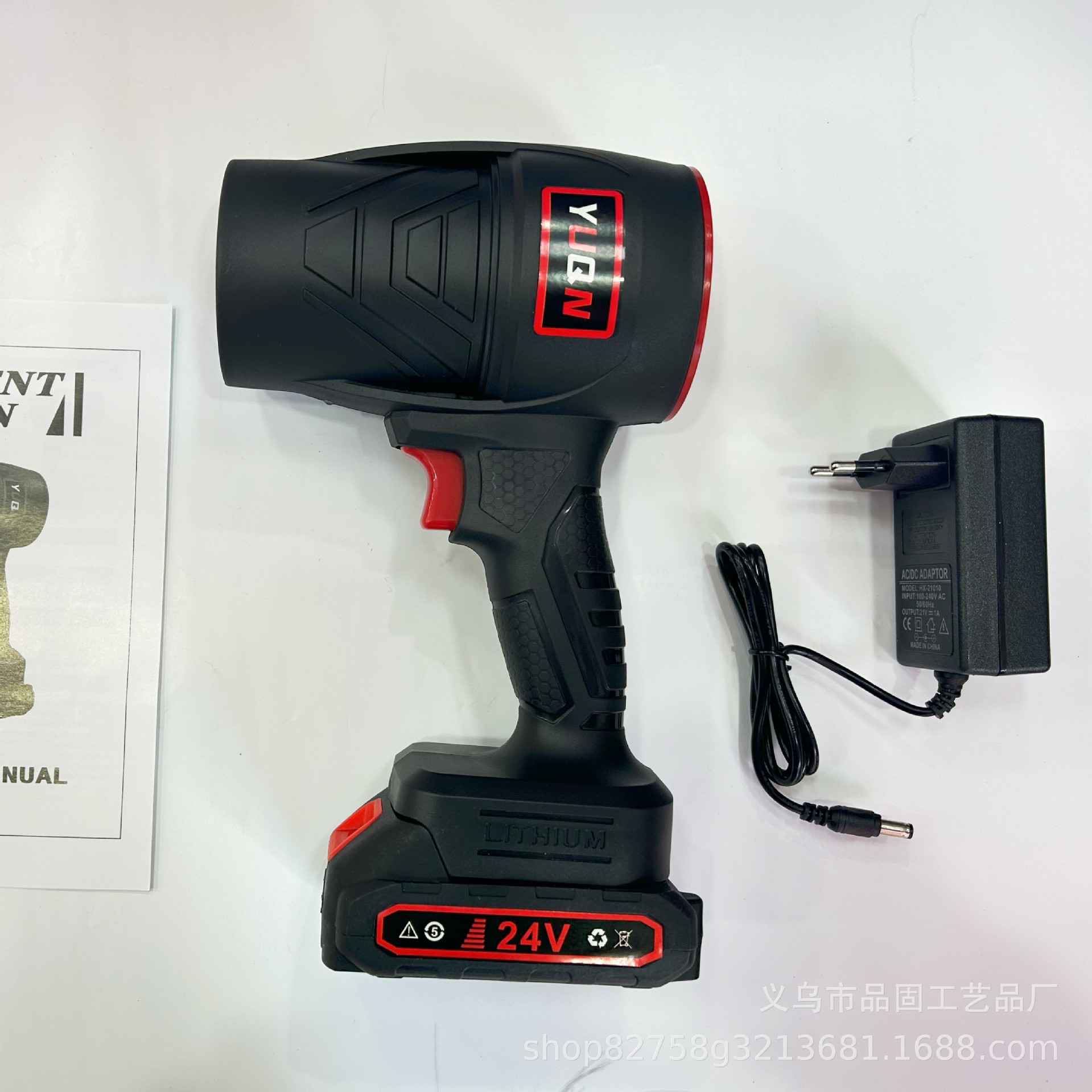 跨境大功率暴风机涡轮耐磨环卫家用吹尘树叶吹雪锂电工业吹风机