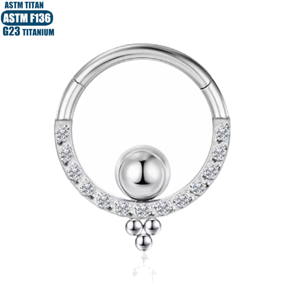 Pointed titanium steel lip stud product view