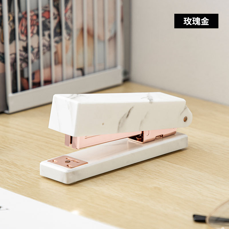 订书机-玫瑰金