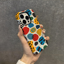 TK爆款iphone15彩色点波17pm苹果手机壳16pro菲林14磁吸13创意12p