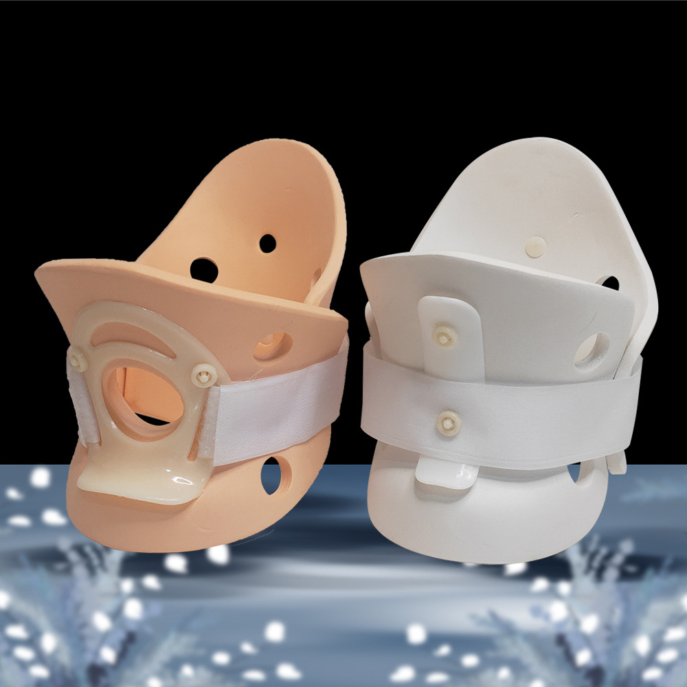 高分子分体颈托固定器支具 护颈部可调节围领护颈椎固定支撑