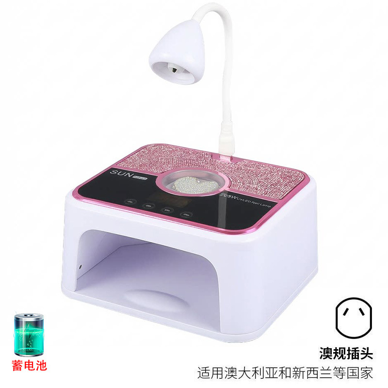 Lámpara de manicura de almacenamiento 268W de alta potencia UV + LED doble fuente de luz pegamento de manicura luz fototerapia inteligente transfronteriza