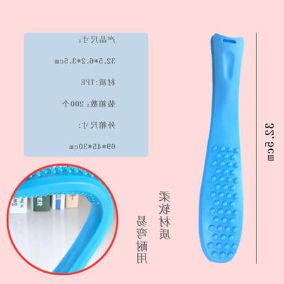 空心益拍拍家用多功能按摩拍手动硅胶按摩拍健身多功能硅胶按摩拍|ru