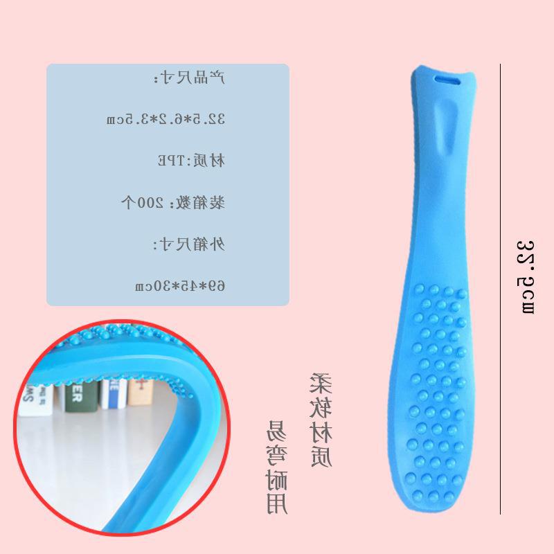 空心益拍拍家用多功能按摩拍手动硅胶按摩拍健身多功能硅胶按摩拍|ru