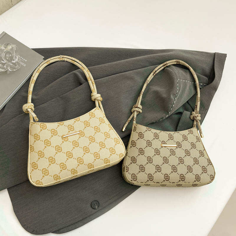 2025 nuevo nicho de verano diseño de letras metálicas retro viejas flores bolsos de hombro bolsos de mujer