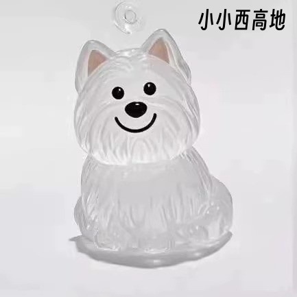 かわいい子犬透明毛収納ボックス動物毛玉カプセルペンダント装飾記念ダストボックスセットおもちゃ|undefined